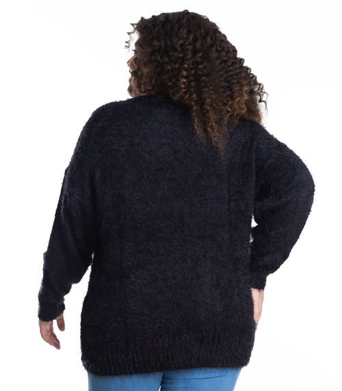 Suéter Feminino Tricot Secret Glam Preto