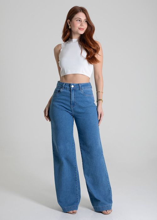 Calça Sawary Jeans Wide Leg - 279819