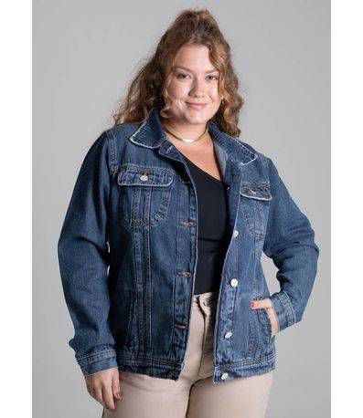 Jaqueta Jeans Sawary Plus Size - 279320