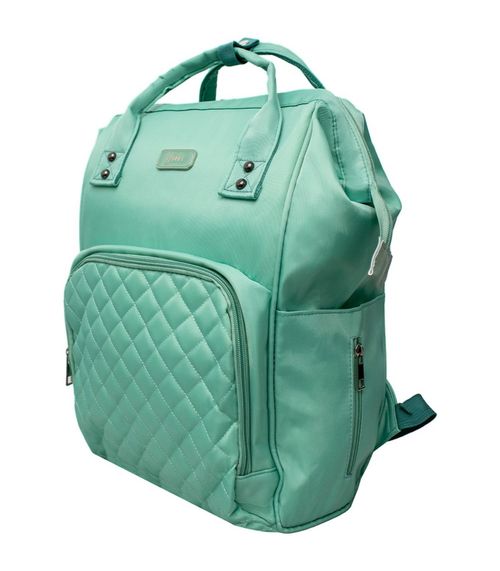 Mochila Maternidade Em Poliéster E Matelassê Yins Verde