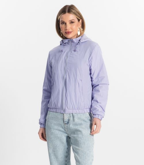 Jaqueta Feminina Com Capuz Peluciada Sea Surf Roxo