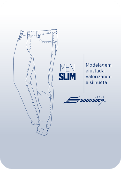 Calça Jeans Sawary Slim - 279825