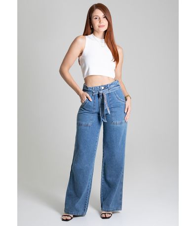 Calça Jeans Sawary Wide Leg - 279244