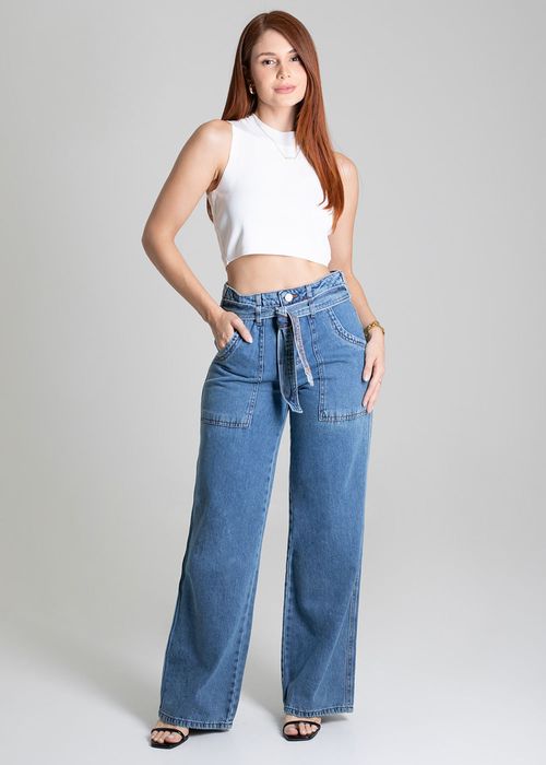 Calça Jeans Sawary Wide Leg - 279244