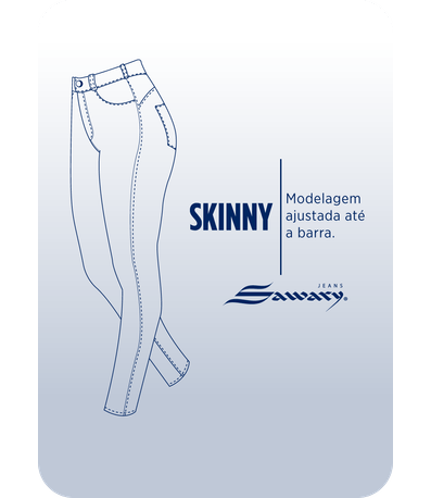 Calça Sarja Sawary Skinny - 280108