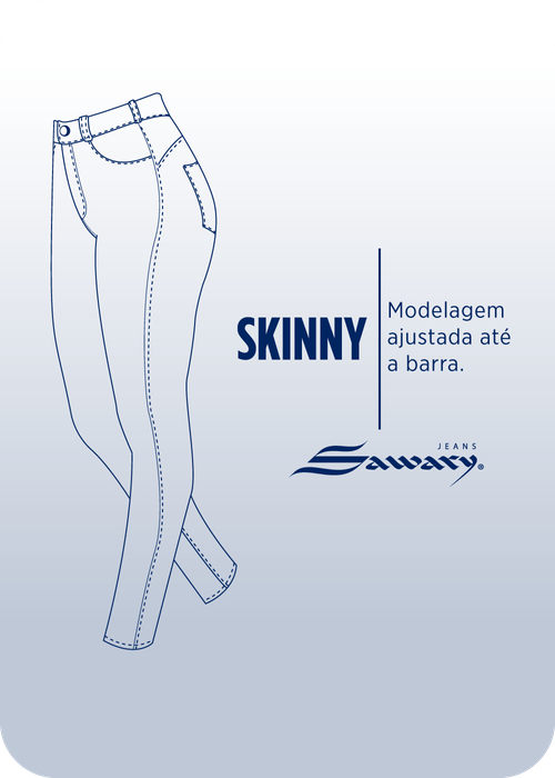Calça Sarja Sawary Skinny - 280108