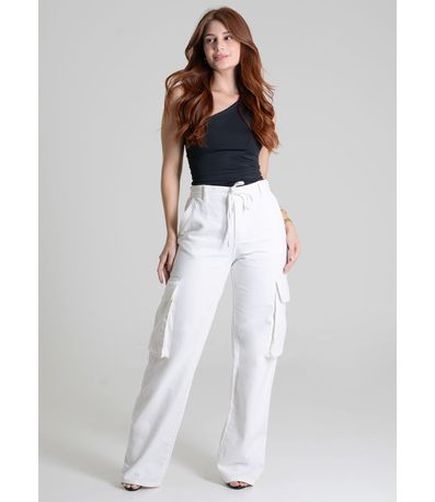 Calça Sarja  Sawary Wide Leg - 277562