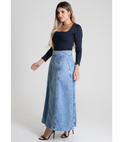 Saia Jeans Sawary Midi - 279661