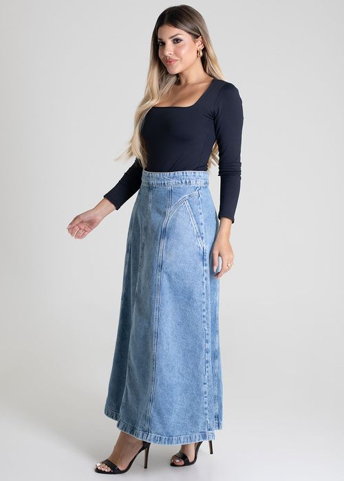 Saia Jeans Sawary Midi - 279661