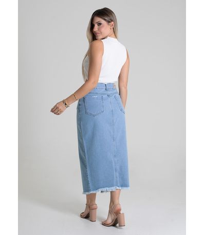 Saia Jeans Sawary Midi - 279941