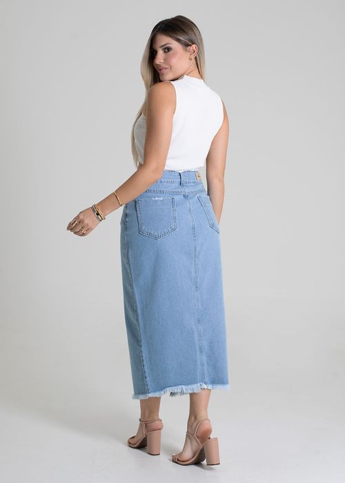 Saia Jeans Sawary Midi - 279941