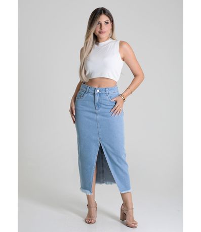 Saia Jeans Sawary Midi - 279941