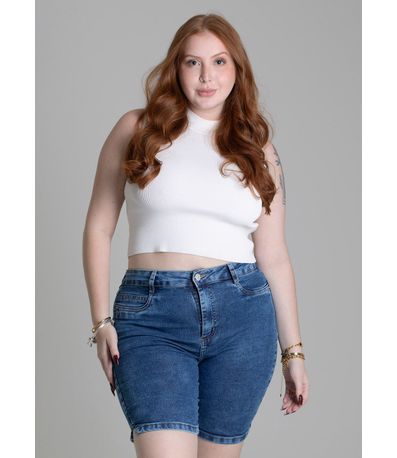 Bermuda Jeans Sawary Plus Size - 279226