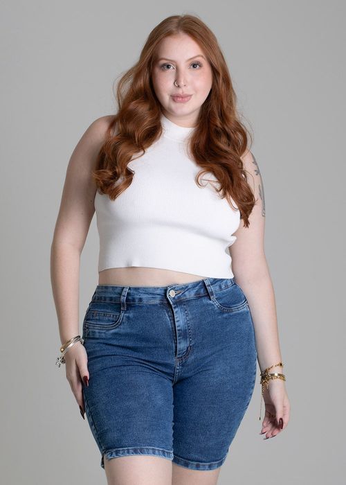 Bermuda Jeans Sawary Plus Size - 279226