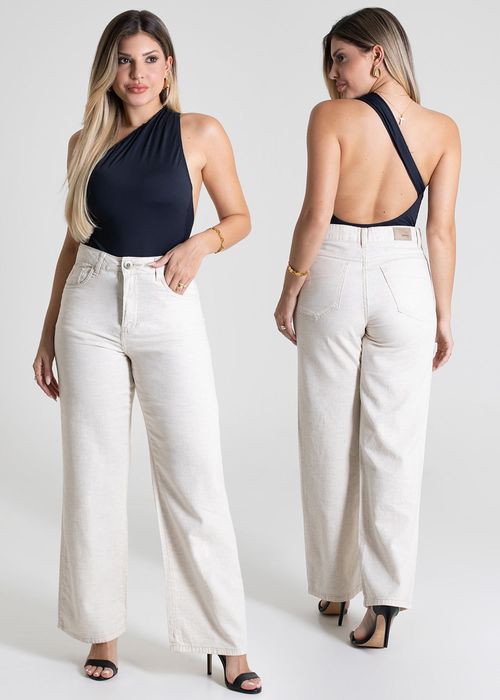 Calça Linho Sawary Wide Leg Petit - 279890