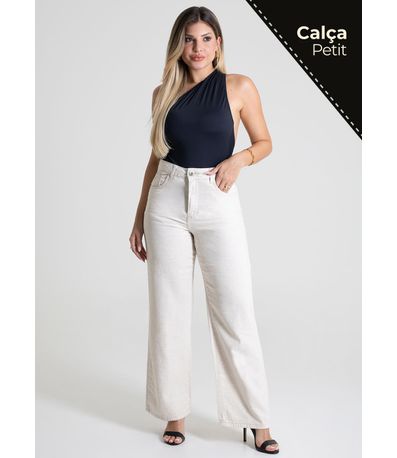 Calça Linho Sawary Wide Leg Petit - 279890