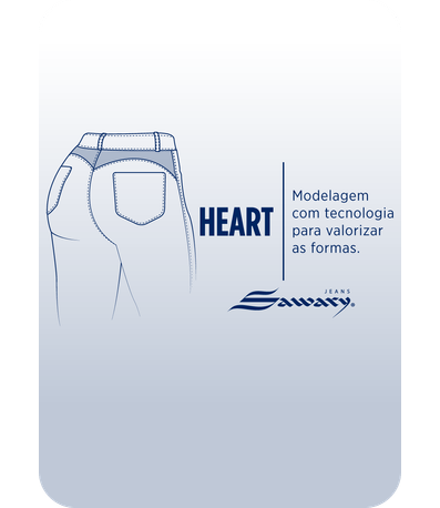 Calça Jeans Sawary Heart - 279552