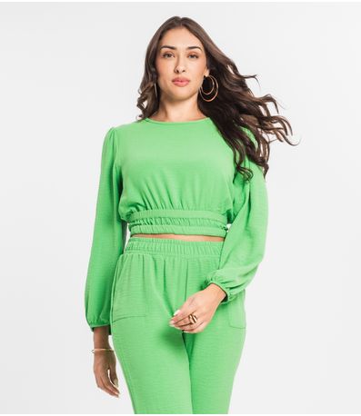 Blusa Feminina Manga Longa Endless Verde