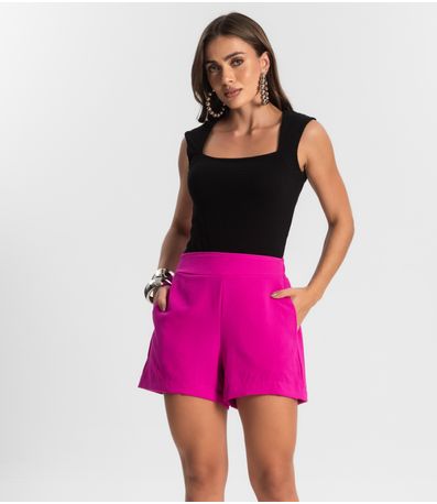 Shorts Feminino Com Bolso Endless Rosa