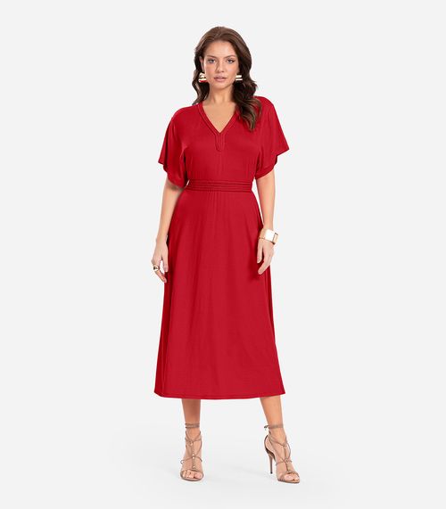 Vestido Midi Endless Vermelho