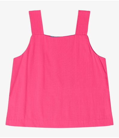 Regata Feminina Em Linho Endless Rosa