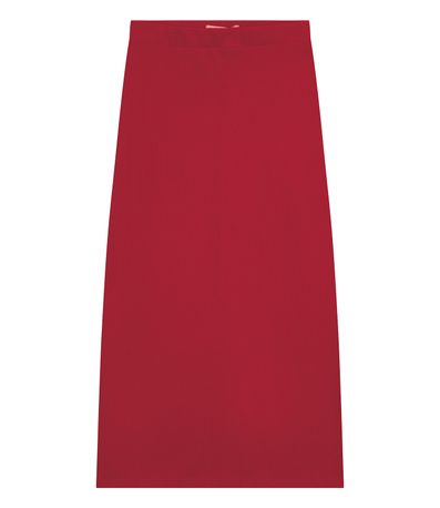 Saia Midi De Ribana Feminina Endless Vermelho