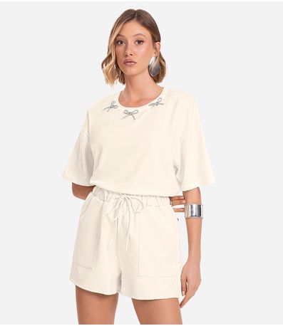 Camiseta Feminina Endless Bege