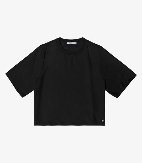 Blusa Feminina Manga Curta Endless Preto