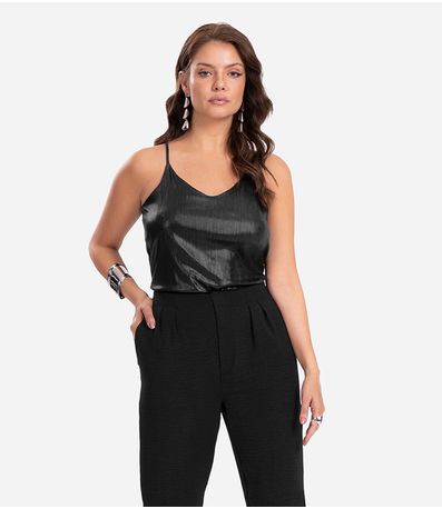 Blusa Feminina De Alça Endless Preto