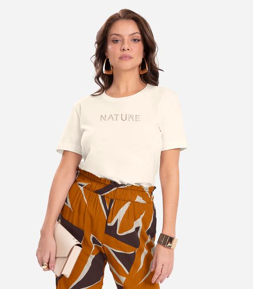 Camiseta Feminina Endless Bege