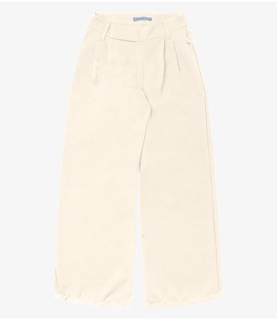 Calça Feminina Em Alfaiataria Endless Bege