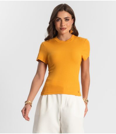 Blusa Feminina Em Ribana Endless Amarelo