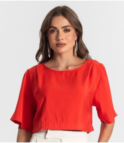 Blusa Feminina  Alfaiataria Endless Laranja