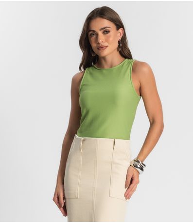 Regata Feminina em Poly Gorgurinho Endless Verde