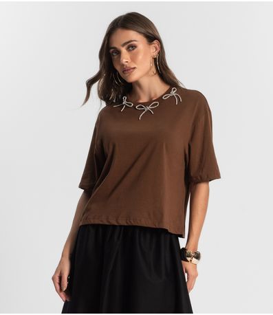 Camiseta Feminina Endless Marrom