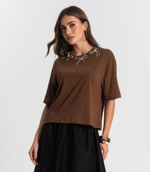 Camiseta Feminina Endless Marrom