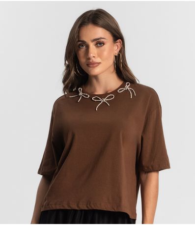 Camiseta Feminina Endless Marrom