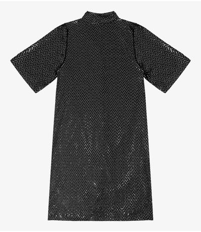 Vestido Feminino Com Lantejoula Endless Preto