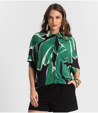 Camisa Feminina Estampada Endless Preto