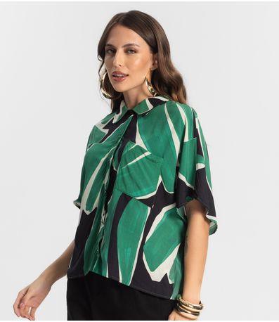 Camisa Feminina Estampada Endless Preto