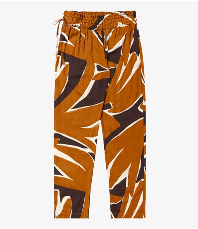 Calça Feminina Estampada Endless Marrom