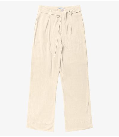 Calça Feminina Em Linho Endless Bege