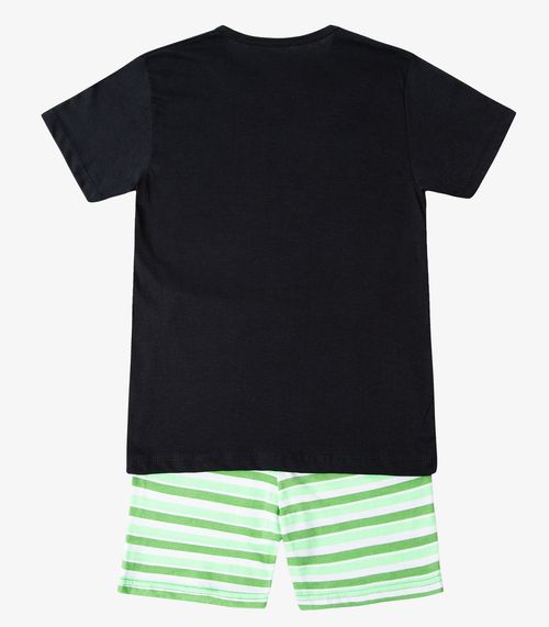 Pijama Juvenil Mascuilno Brilha No Escuro kappes Verde