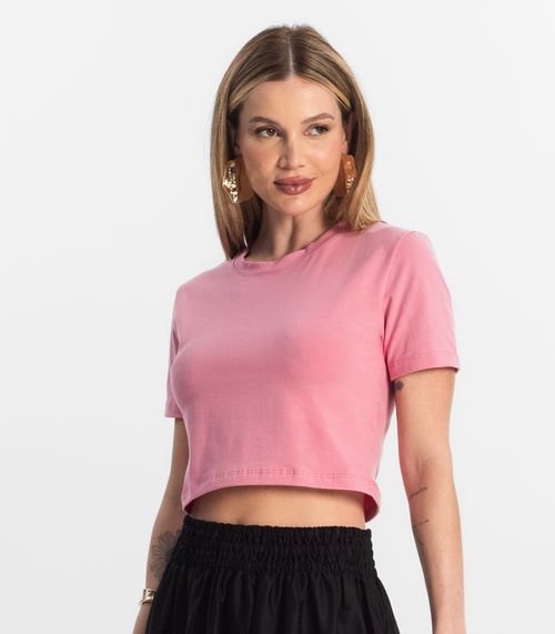 Blusa Básica Feminina Cotton Leve Rovitex Rosa