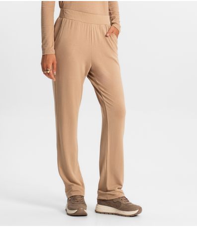 Calça Feminina Em Molecotton Rovitex Marrom
