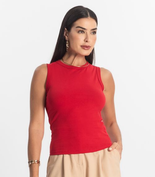 Regata Básica Feminina Rovitex Vermelho