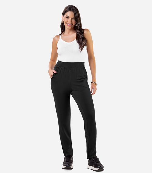Calça Feminina Em Molecotton Rovitex Preto