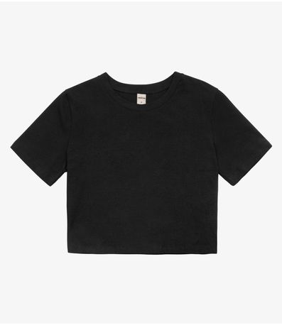 Blusa Básica Feminina Cotton Leve Rovitex Preto