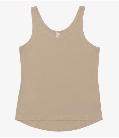 Regata Feminina Básica Rovitex Marrom