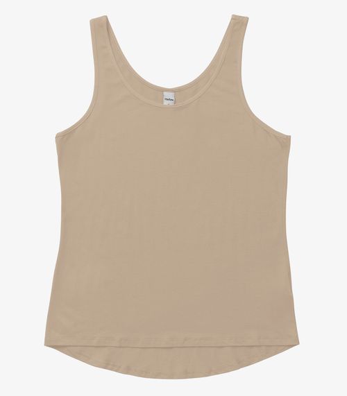 Regata Feminina Básica Rovitex Marrom